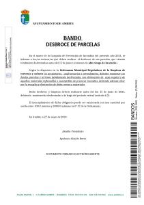 Bando: desbroces